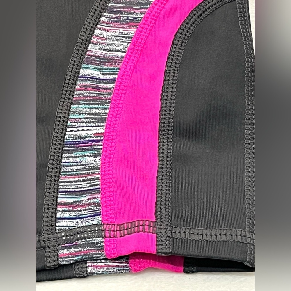 Ideology Women's Black and Pink Athletic Capri Poly/Spandex Blend Leggings XL - Picture 7 of 14